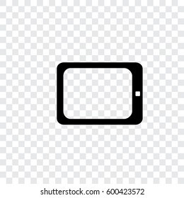 An Illustrated Icon Isolated on a Background - Tablet Computer