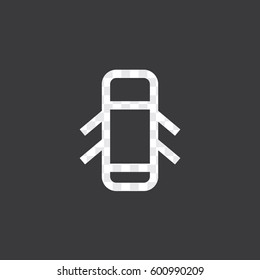 An Illustrated Icon Isolated on a Background - Doors Open