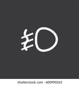 An Illustrated Icon Isolated on a Background - Fog Lamp Light
