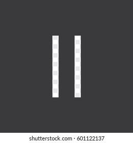 An Illustrated Icon Isolated on a Background - Pause