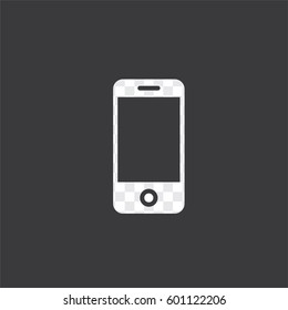 An Illustrated Icon Isolated on a Background - Mobile Phone