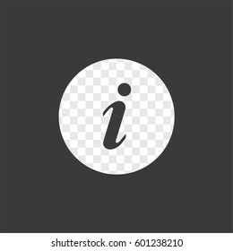 An Illustrated Icon Isolated on a Background - Round Information