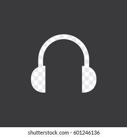 An Illustrated Icon Isolated on a Background - Heaphones
