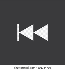 An Illustrated Icon Isolated on a Background - Skip Backward Fast