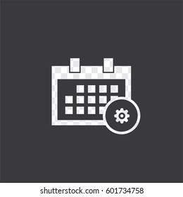 An Illustrated Icon Isolated on a Background - Square Calendar Configure