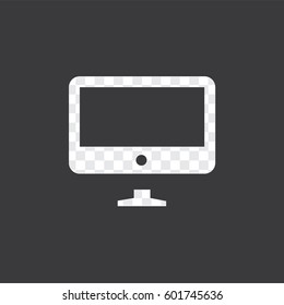 An Illustrated Icon Isolated on a Background - TV