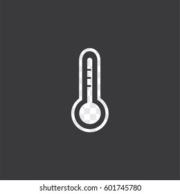 An Illustrated Icon Isolated on a Background - Thermometer