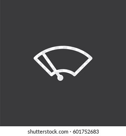 An Illustrated Icon Isolated on a Background - Windscreen Wipers Light