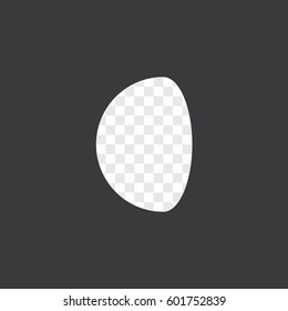 An Illustrated Icon Isolated on a Background - Waning Gibbous Moon-94