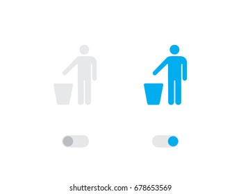 An Illustrated Icon Isolated on a Background - ManBin