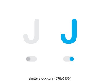 An Illustrated Icon Isolated on a Background - J