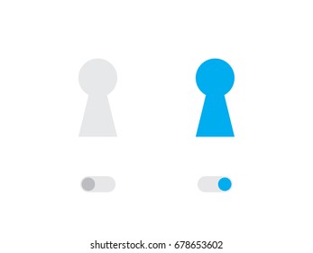 An Illustrated Icon Isolated on a Background - Keyhole