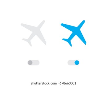 An Illustrated Icon Isolated on a Background - Plane