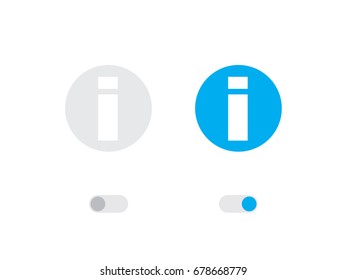 An Illustrated Icon Isolated on a Background - Round Info