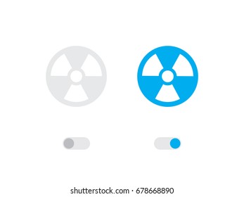 An Illustrated Icon Isolated on a Background - Radio Active