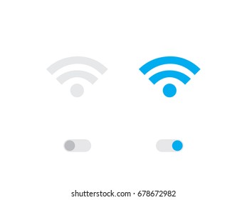 An Illustrated Icon Isolated on a Background - Wifi