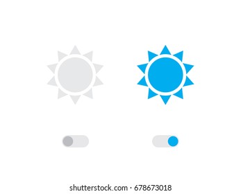An Illustrated Icon Isolated on a Background - Sun