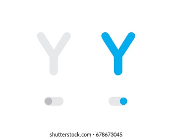 An Illustrated Icon Isolated on a Background - Y