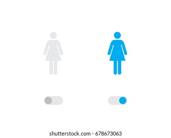 An Illustrated Icon Isolated on a Background - Woman