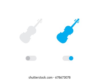 An Illustrated Icon Isolated on a Background - Violin