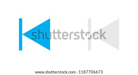 An Illustrated Icon Isolated on a Background - Step Backward