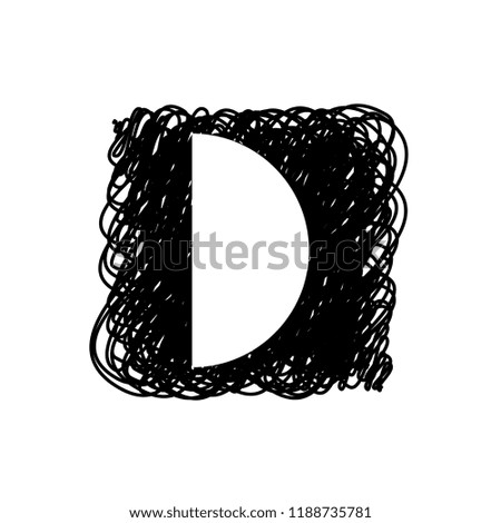 An Illustrated Icon Isolated on a Background - First Quarter Moon