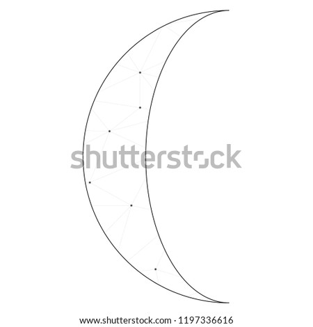 An Illustrated Icon Isolated on a Background - Waning Gibbous Moon-95