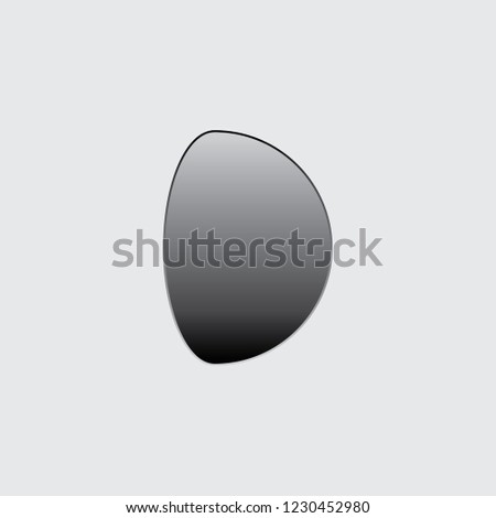 An Illustrated Icon Isolated on a Background - Waxing Gibbous Moon