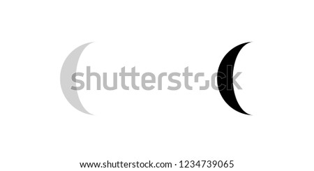 An Illustrated Icon Isolated on a Background - Waning Gibbous Moon-96