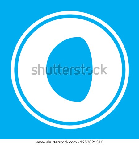 An Illustrated Icon Isolated on a Background - Waning Gibbous Moon-94