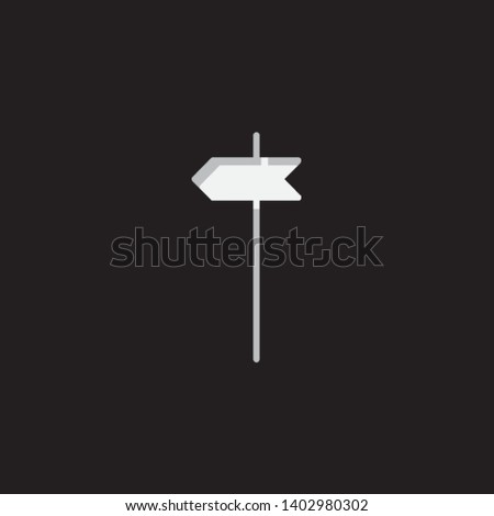 An Illustrated Icon Isolated on a Background - Sign Post