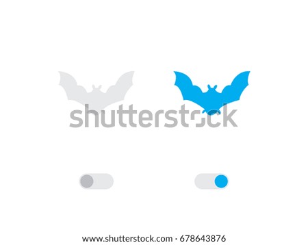 An Illustrated Icon Isolated on a Background - Bat