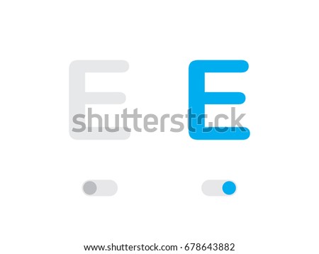 An Illustrated Icon Isolated on a Background - E