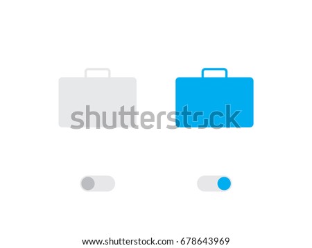 An Illustrated Icon Isolated on a Background - Briefcase