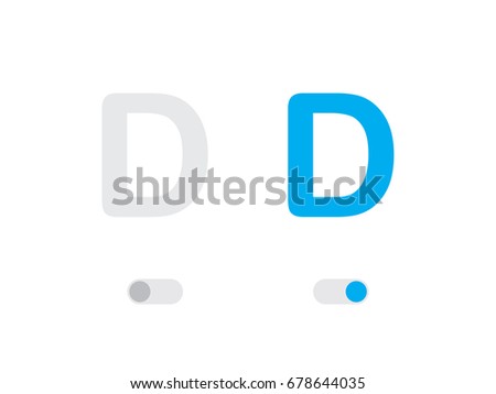 An Illustrated Icon Isolated on a Background - D
