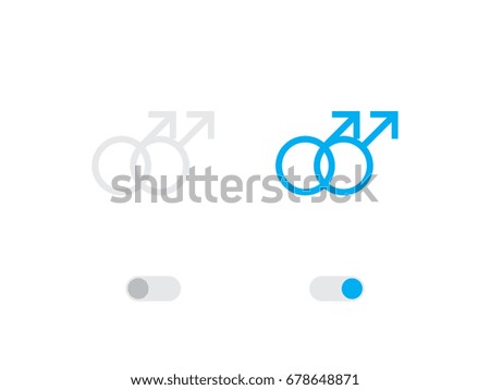 An Illustrated Icon Isolated on a Background - Gay