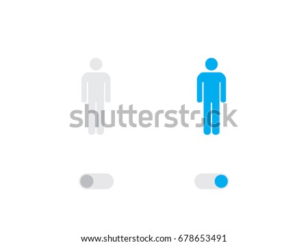 An Illustrated Icon Isolated on a Background - Man