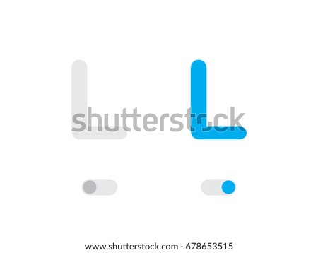 An Illustrated Icon Isolated on a Background - L