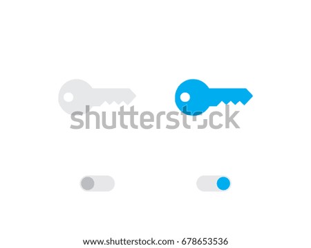 An Illustrated Icon Isolated on a Background - Key