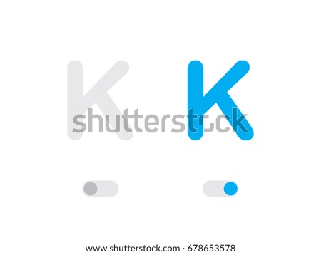 An Illustrated Icon Isolated on a Background - K