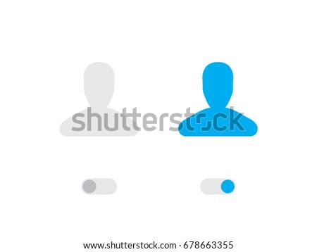 An Illustrated Icon Isolated on a Background - Person