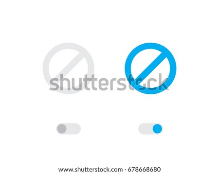 An Illustrated Icon Isolated on a Background - Stop Sign