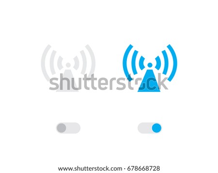 An Illustrated Icon Isolated on a Background - Radio Tower