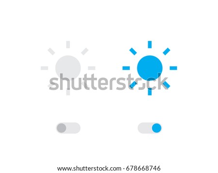 An Illustrated Icon Isolated on a Background - Sun