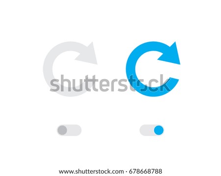 An Illustrated Icon Isolated on a Background - Refresh