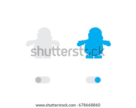 An Illustrated Icon Isolated on a Background - Santa