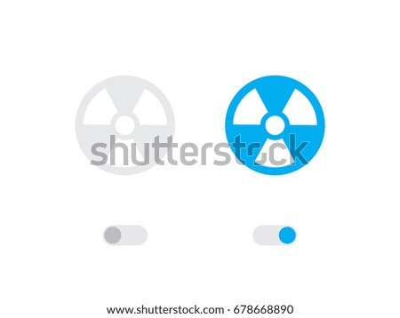 An Illustrated Icon Isolated on a Background - Radio Active