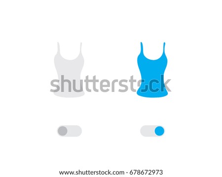 An Illustrated Icon Isolated on a Background - Vest Top