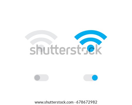 An Illustrated Icon Isolated on a Background - Wifi
