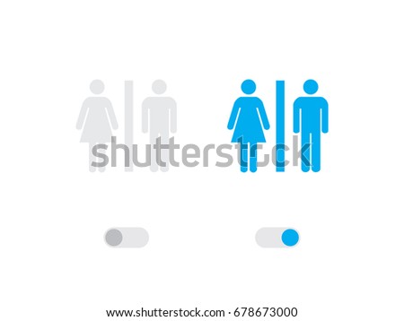 An Illustrated Icon Isolated on a Background - Toilet